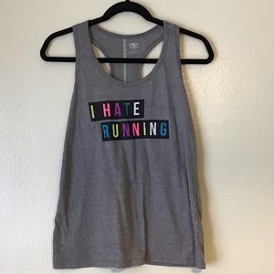 Athletic activewear workout shirt tank top